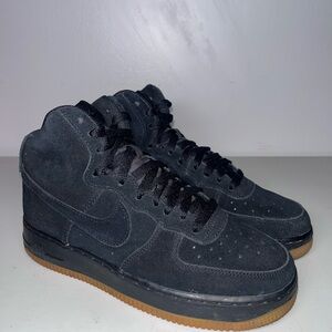 Nike Black Suede High-Top Sneakers